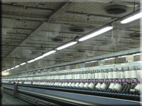 система увлажнения воздуха в текстильном производстве